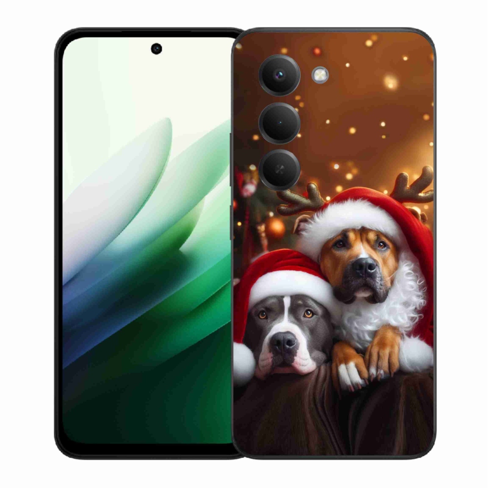 Gélový kryt mmCase na Xiaomi Redmi 15 5G (169mm) - vianočné psy