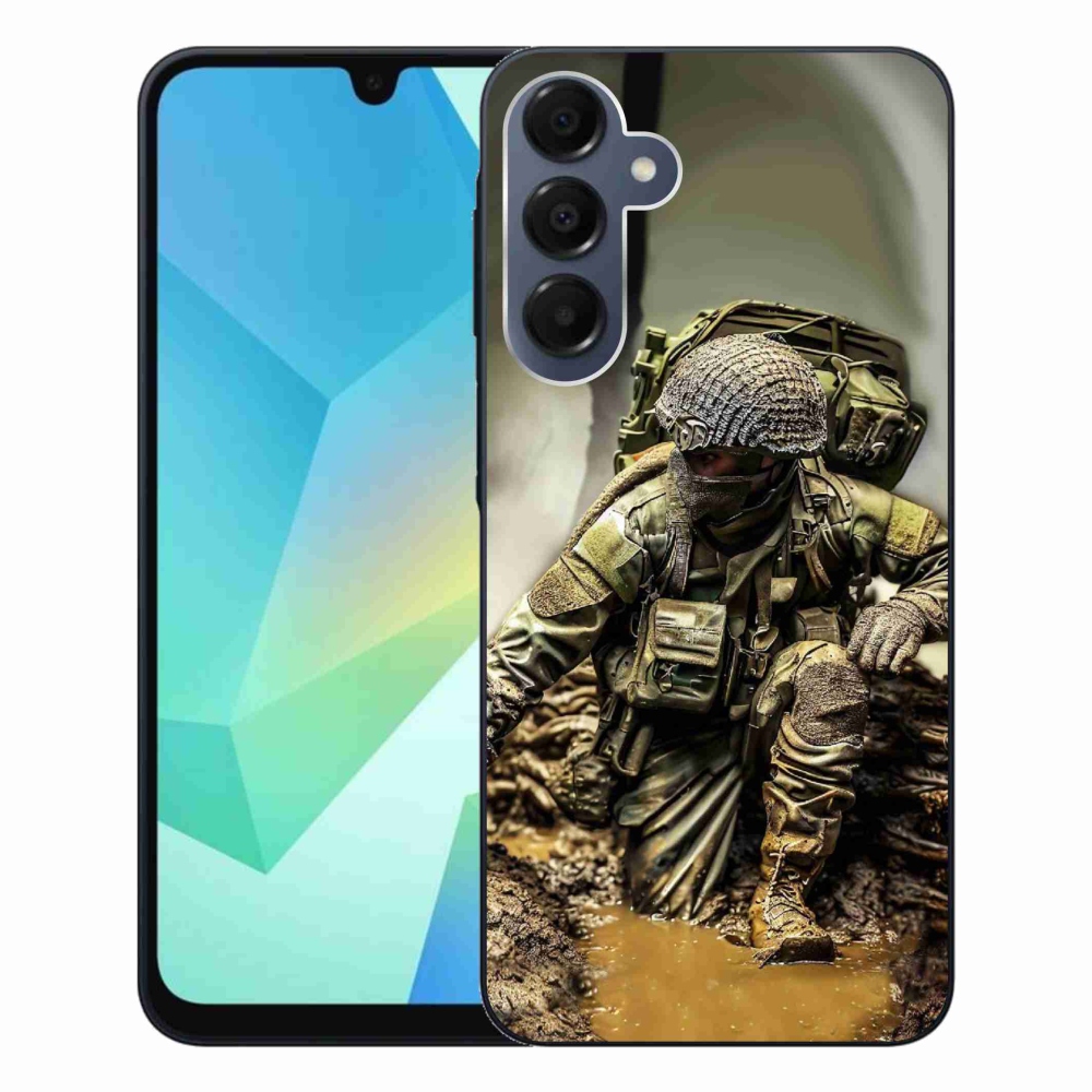 Gélový kryt mmCase na Samsung Galaxy A16 4G/5G - vojak