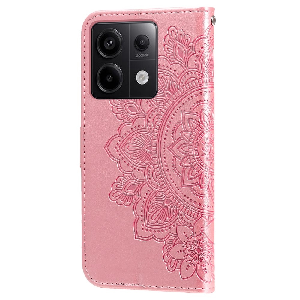 Mandala knižkové púzdro na Xiaomi Redmi Note 13 Pro 5G/Poco X6 5G - ružové