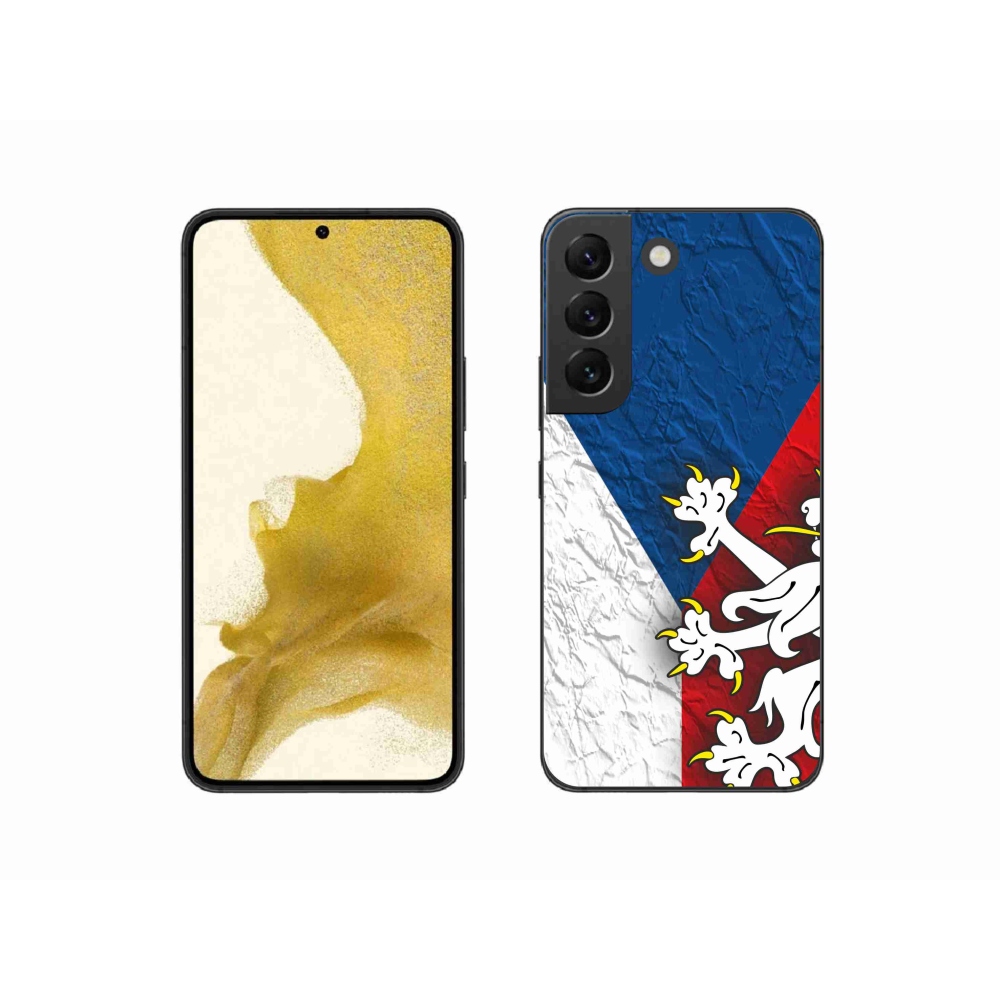 Gélový kryt mmCase na Samsung Galaxy S22 5G - česká vlajka 1