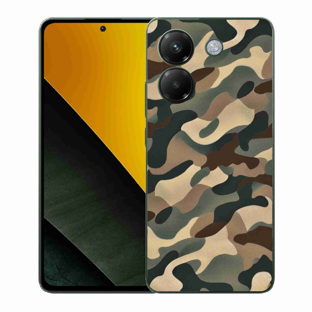 Gélový kryt mmCase na Xiaomi Poco M7 Pro 5G - maskáčový vzor 11