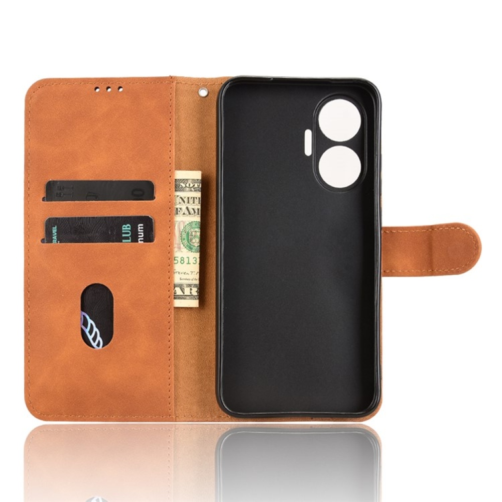 Feel knižkové púzdro na Xiaomi Poco F7 5G - hnedé
