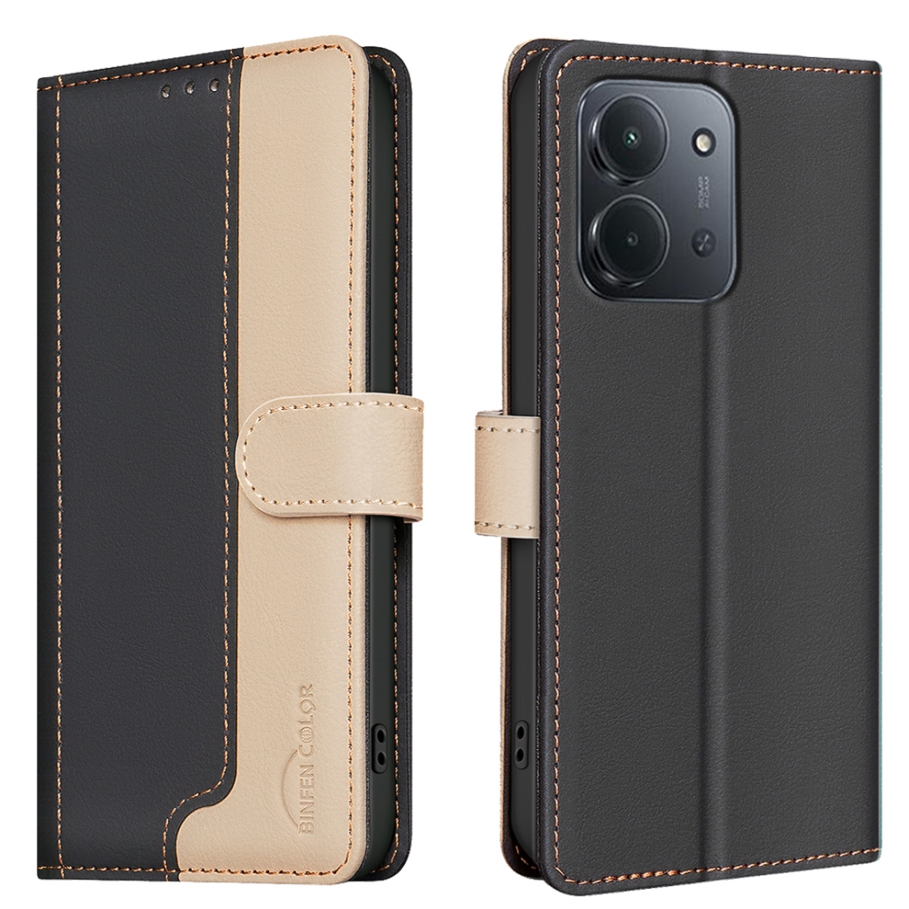 BNF DUO knižkové púzdro na Xiaomi Redmi 15C 4G/5G (173mm) - čierne