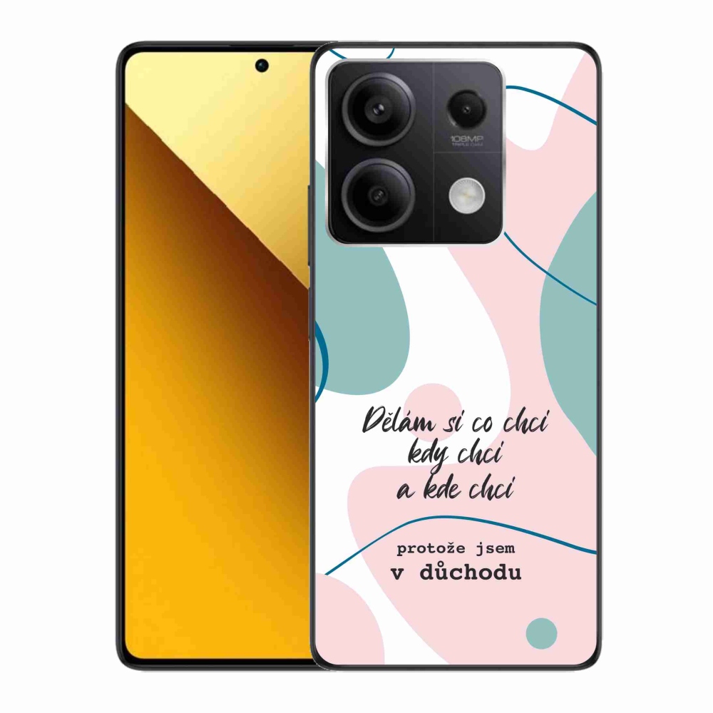 Gélový kryt mmCase na Xiaomi Redmi Note 13 5G - vtipný text 10 biele pozadie