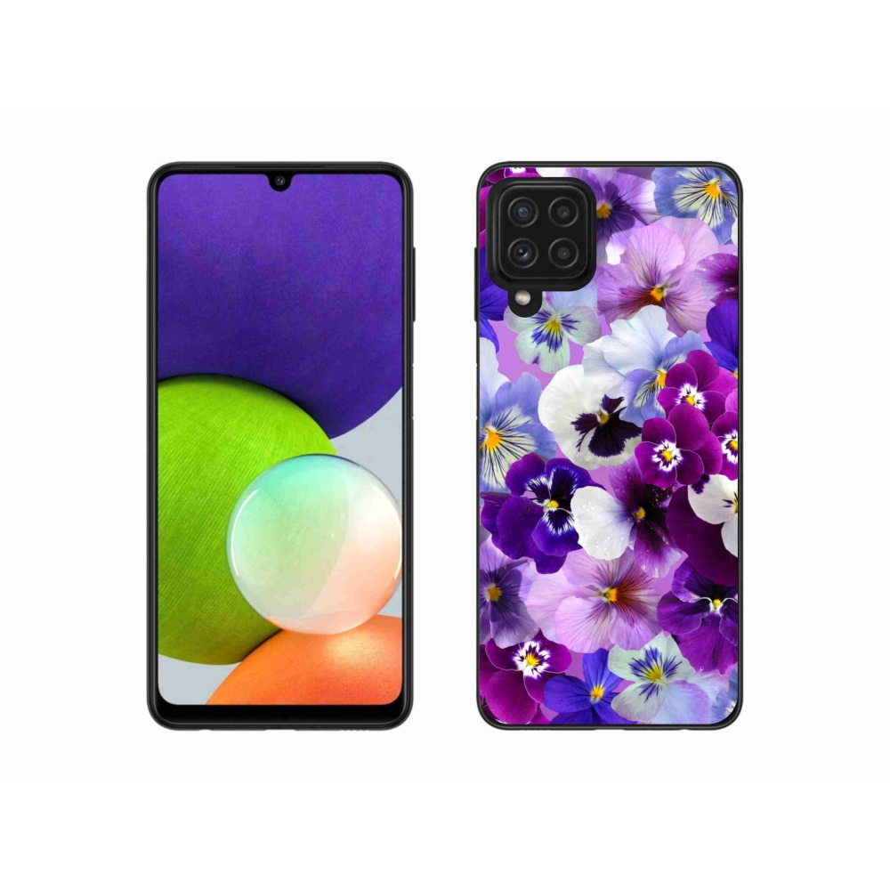 Gélový kryt mmCase na Samsung Galaxy A22 4G - kvety 9