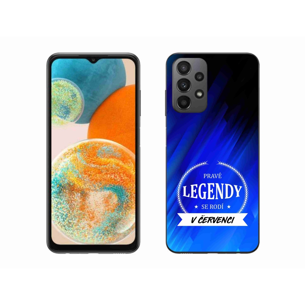 Gélový kryt mmCase na Samsung Galaxy A23 4G/5G - legendy v júli modré pozadie