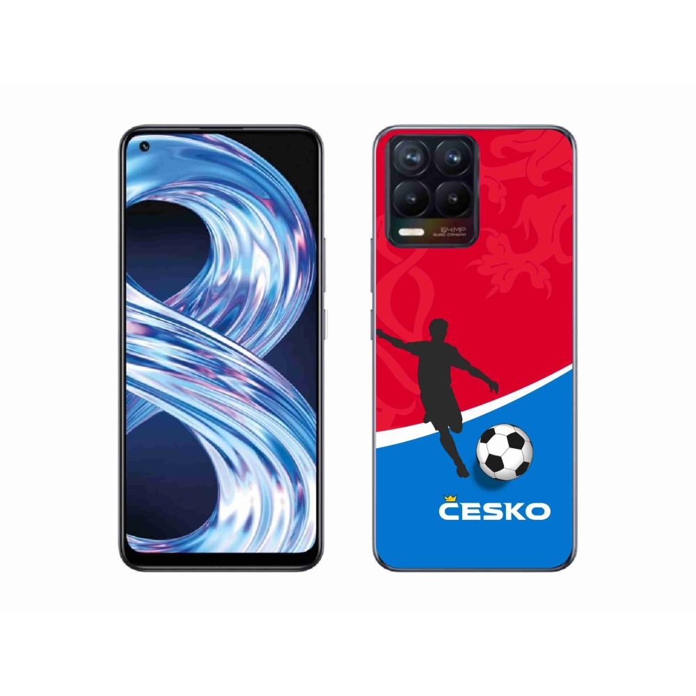 Gélový kryt mmCase na Realme 8 4G - futbal Česko