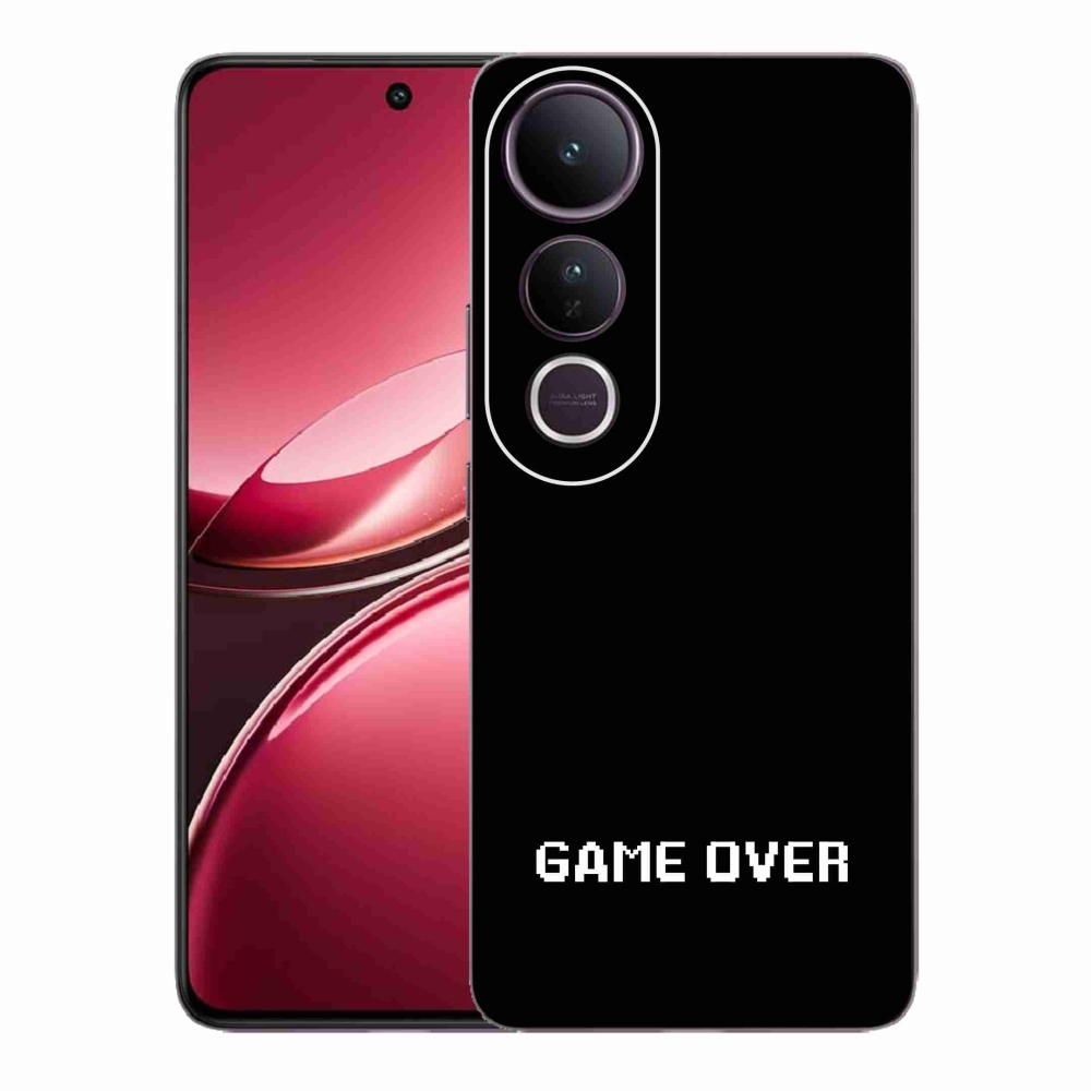 Gélový kryt mmCase na Vivo V50 Lite 4G/5G - game over čierne pozadie