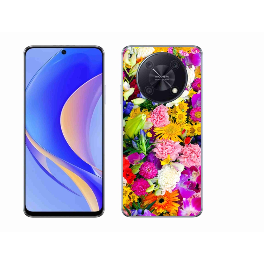 Gelový kryt mmCase na Huawei Nova Y90 - květiny 12