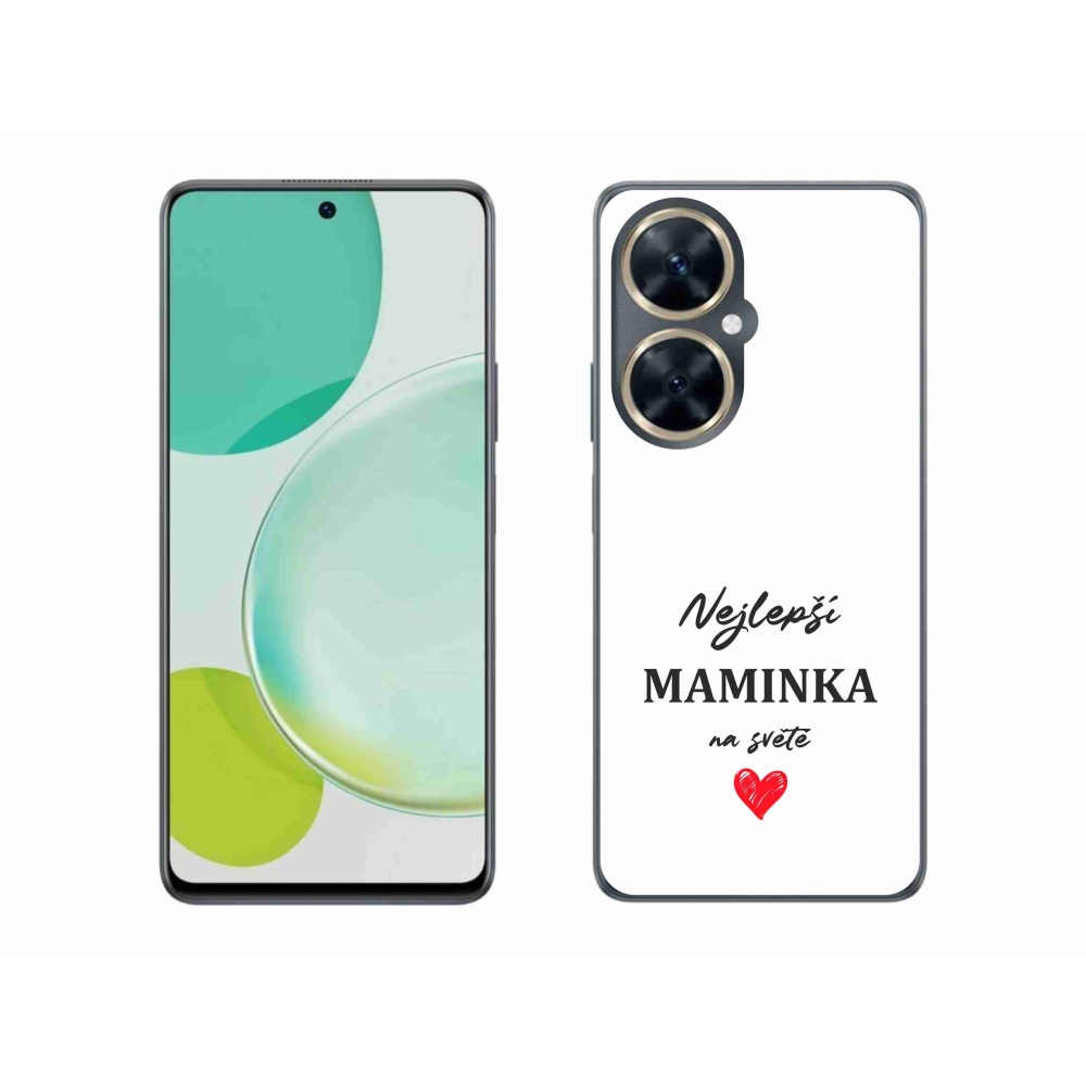 Gélový kryt mmCase na Huawei Nova 11i - najlepšia mamička 1 biele pozadie