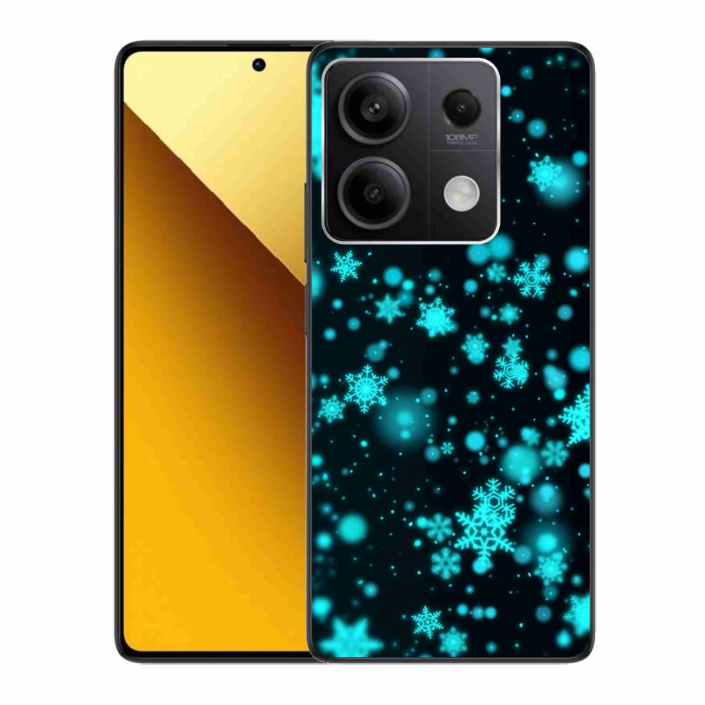 Gélový kryt mmCase na Xiaomi Redmi Note 13 5G - snehové vločky 1