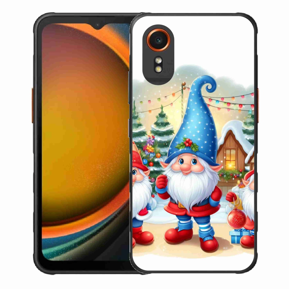 Gélový kryt mmCase na Samsung Galaxy Xcover 7 - vianočné škriatkovia