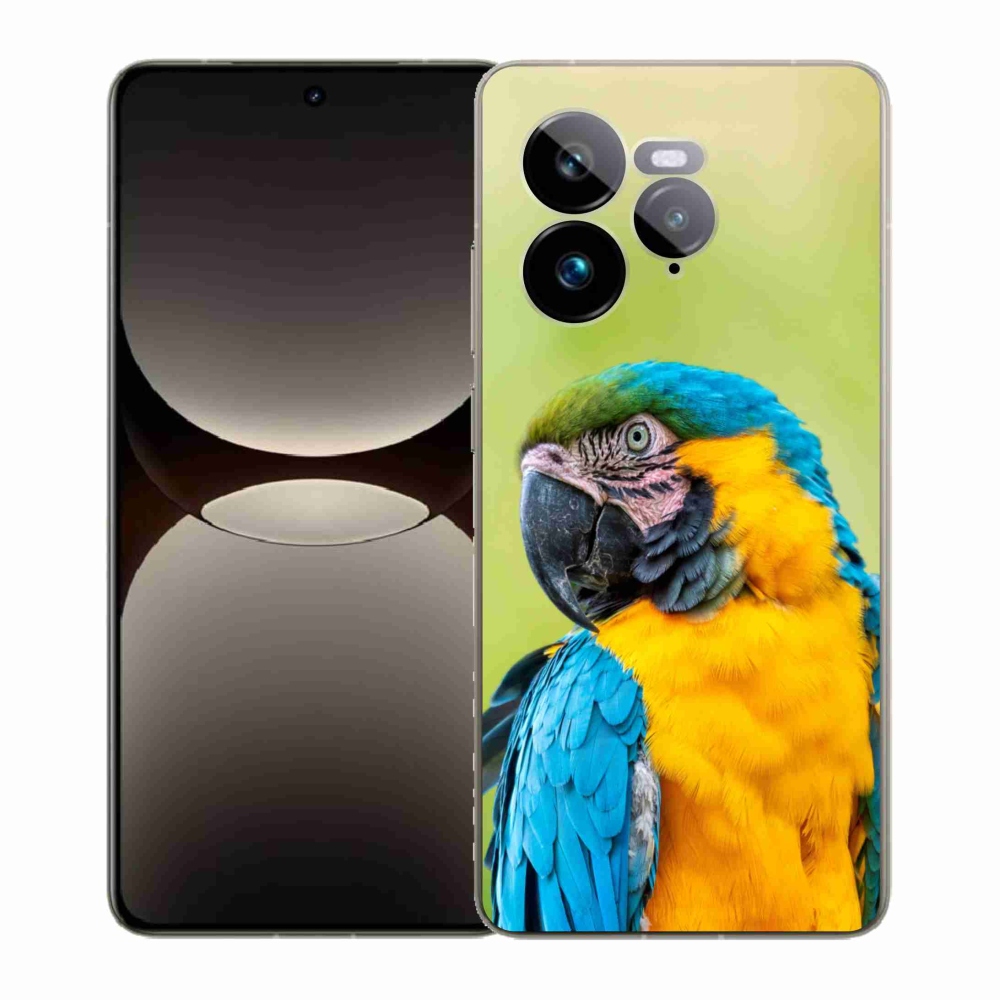 Gélový kryt mmCase na Realme GT 7 Pro 5G - papagáj ara 2