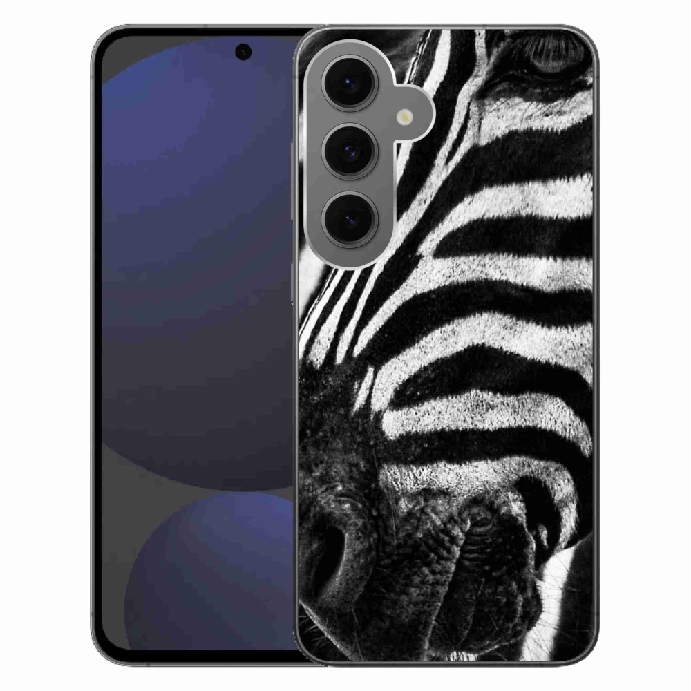 Gélový kryt mmCase na Samsung Galaxy S24 FE - zebra
