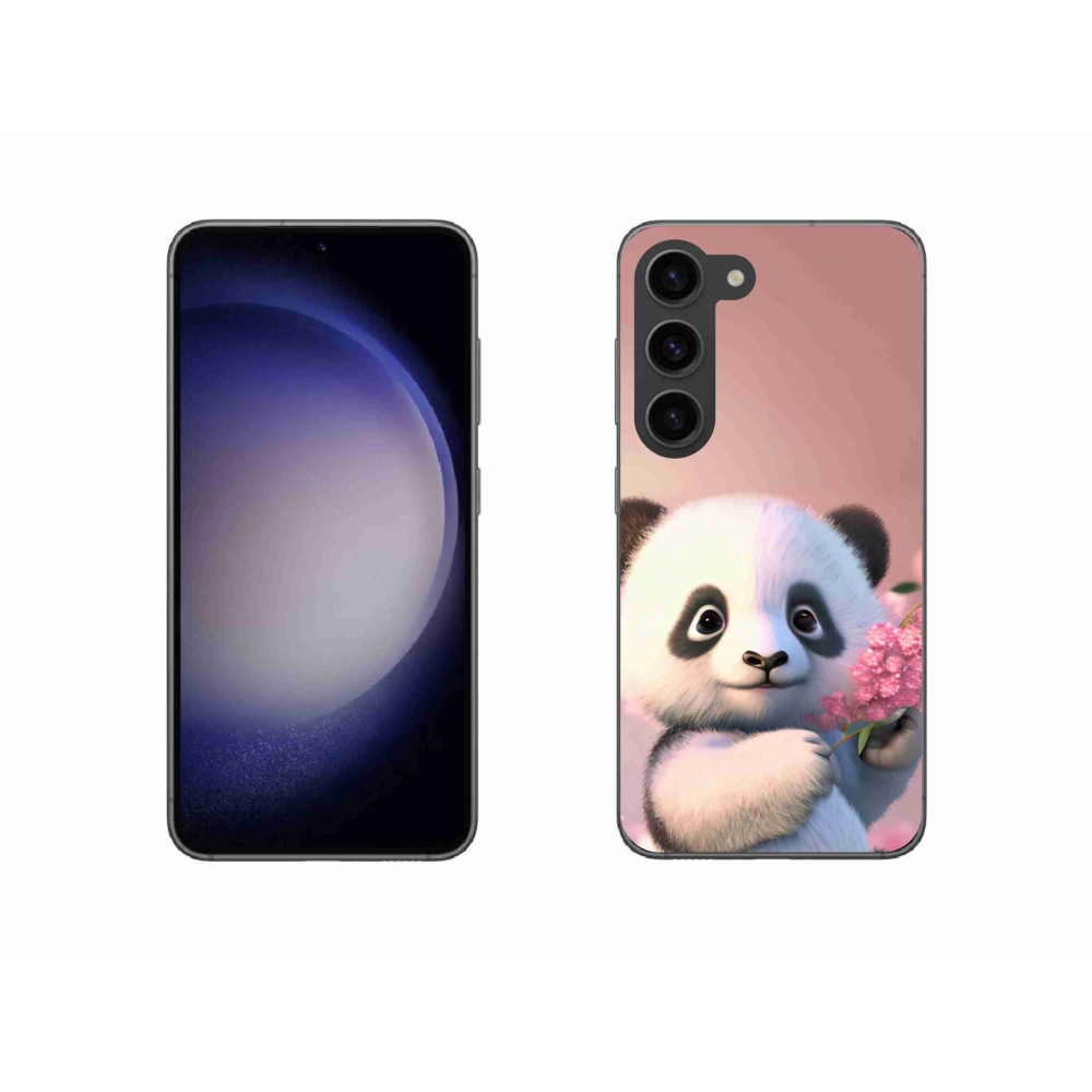 Gélový kryt mmCase na Samsung Galaxy S23 5G - roztomilá panda