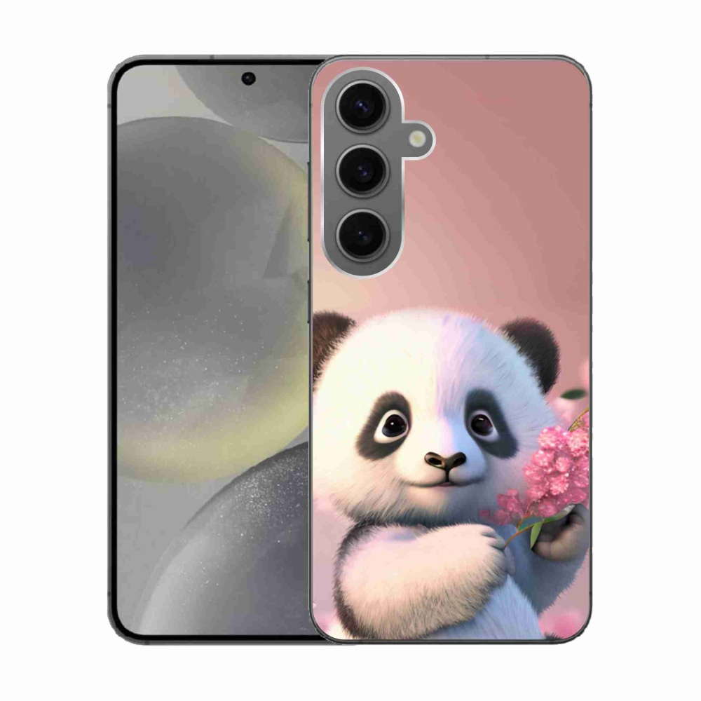 Gélový kryt mmCase na Samsung Galaxy S24 - roztomilá panda