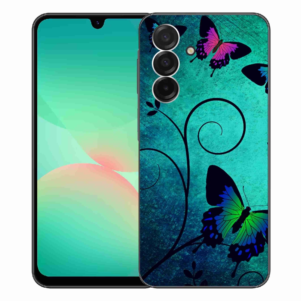 Gélový kryt mmCase na Samsung Galaxy A26 5G - farební motýle
