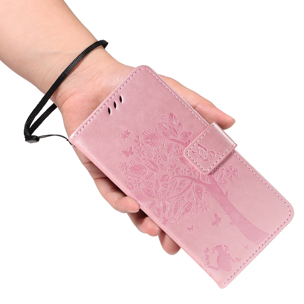 Trees knižkové puzdro na Xiaomi Redmi 15 4G (171mm) - ružovozlaté