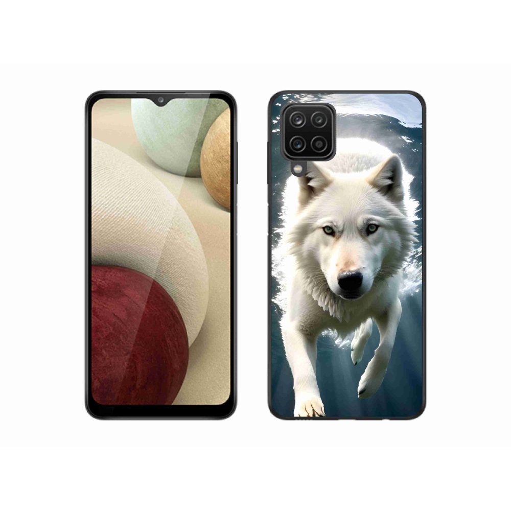 Gélový kryt mmCase na Samsung Galaxy M12 - biely vlk