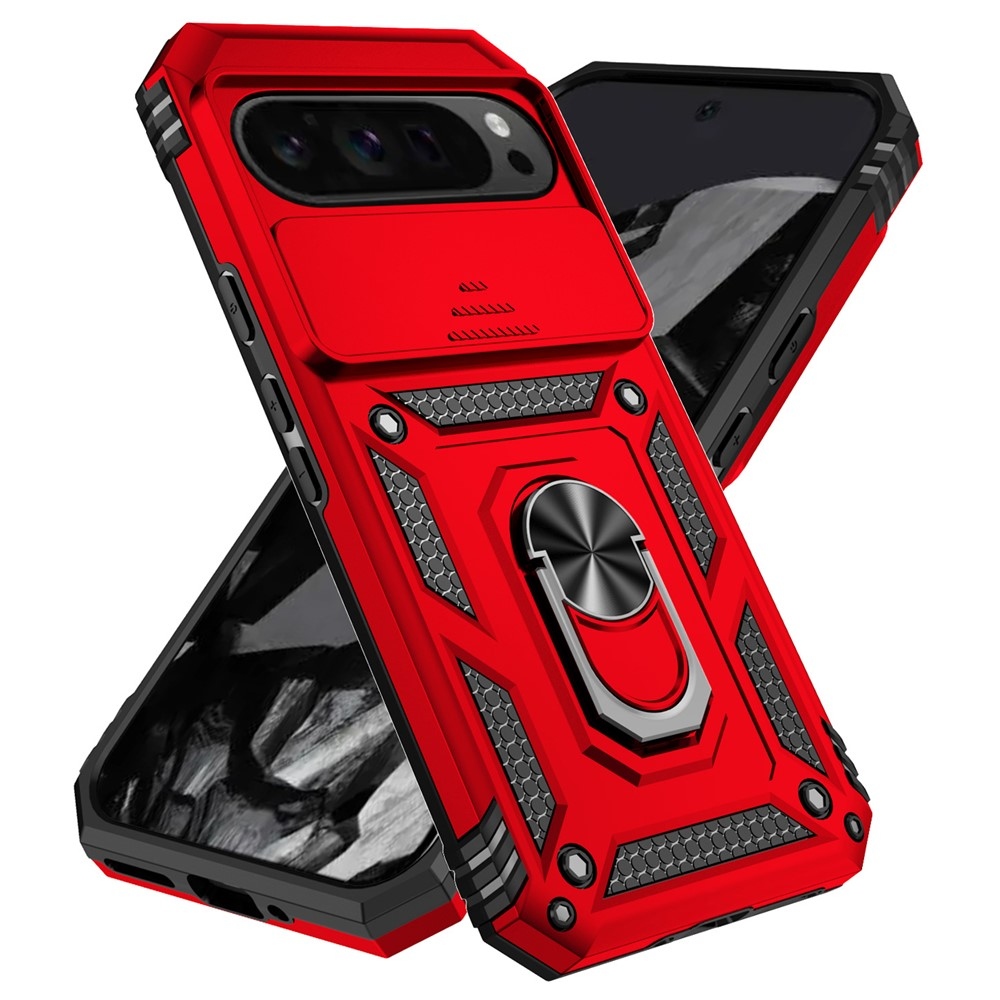 Ring odolný kryt na Google Pixel 10 Pro XL/Pixel 9 Pro XL - červený
