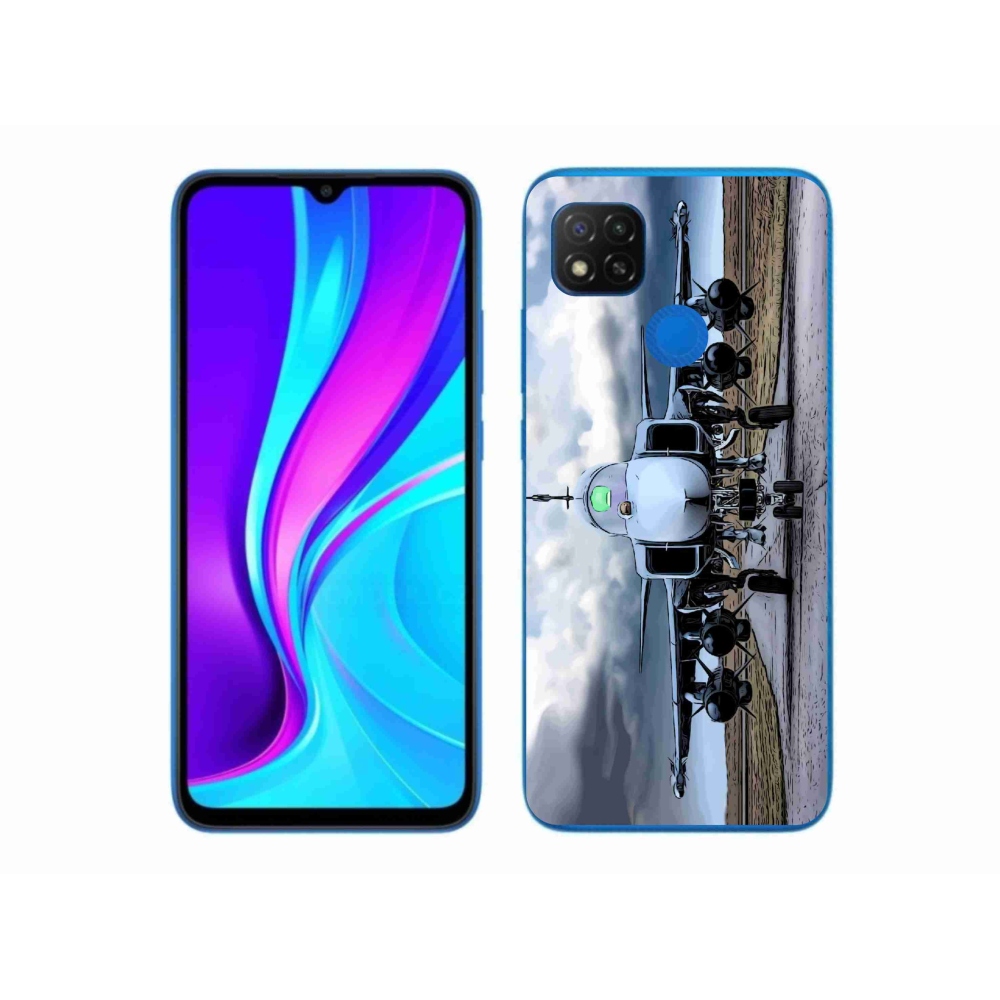 Gélový kryt mmCase na Xiaomi Redmi 9C - vojenské lietadlo