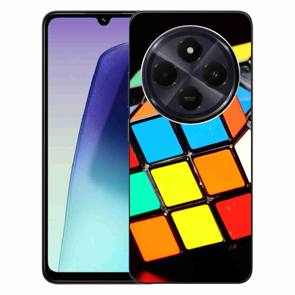 Gélový obal mmCase na Xiaomi Redmi 14C/Poco C75 - rubikova kocka
