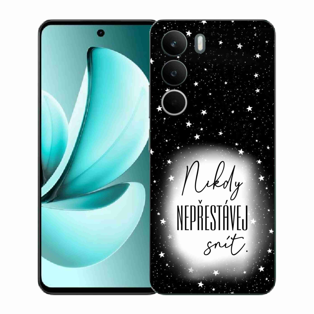 Gélový kryt mmCase na Realme C71 - citát 1 bieločierne pozadie