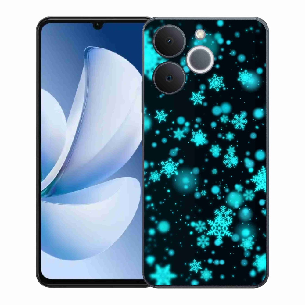 Gélový kryt mmCase na Realme Note 70T - snehové vločky 1