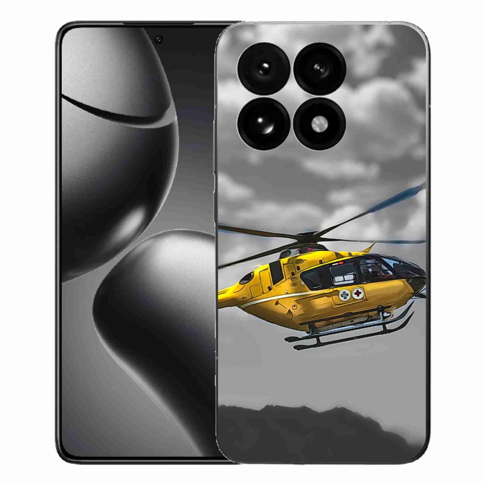 Gélový kryt mmCase na Xiaomi 15T - žltá helikoptéra