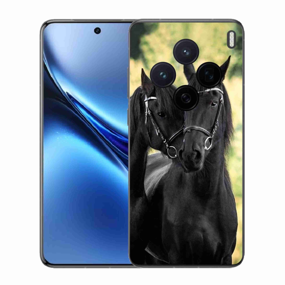 Gélový kryt mmCase na Vivo X200 5G - dva čierne kone