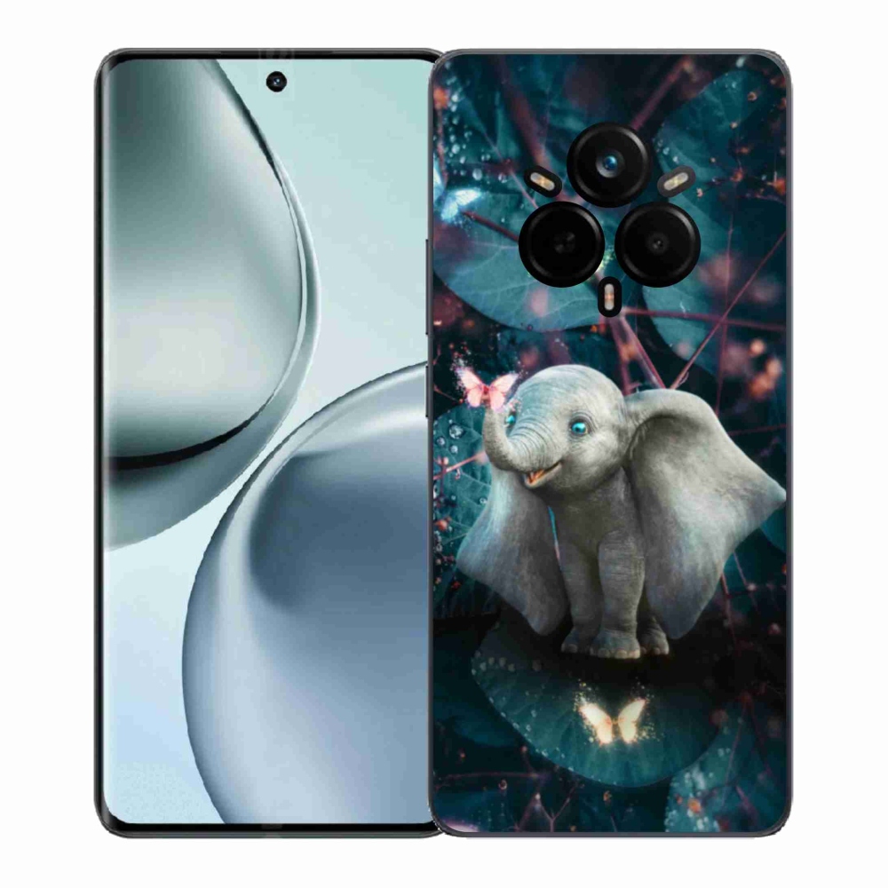 Gélový kryt mmCase na Realme 14 Pro+ 5G - roztomilý slon
