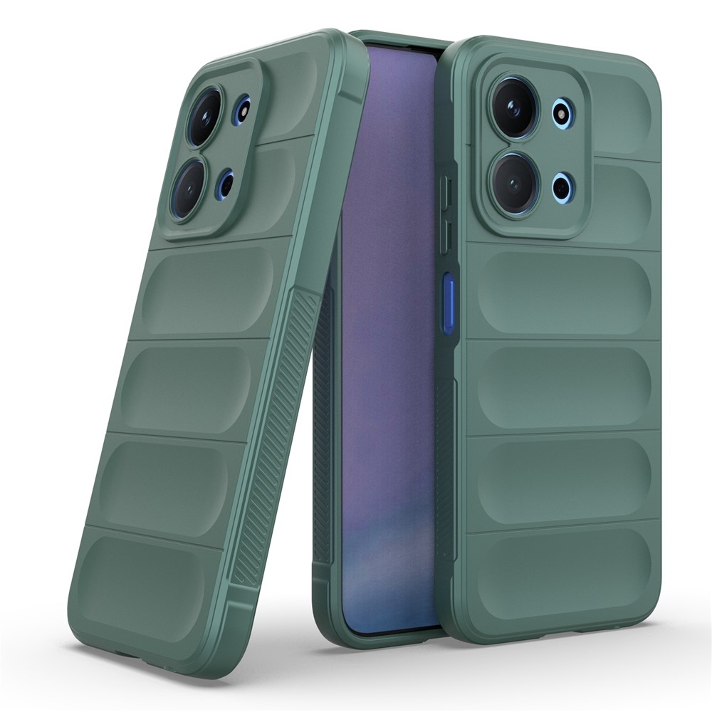 Rugg odolný gélový obal na Xiaomi Redmi 15C 4G (171mm)/Poco C85 4G (171mm) - zelený