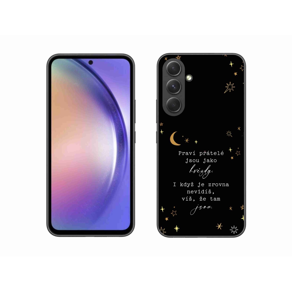 Gélový kryt mmCase na Samsung Galaxy A54 5G - citát 6 čierne pozadie