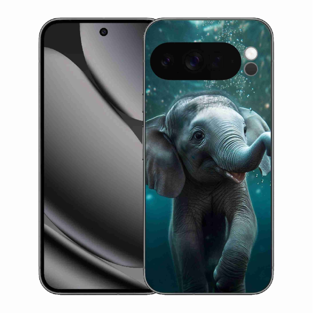 Gélový kryt mmCase na Google Pixel 10 Pro XL - sloník pod vodou