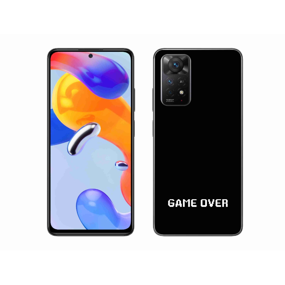 Gélový kryt mmCase na Xiaomi Redmi Note 11 Pro 4G/5G - game over čierne pozadie