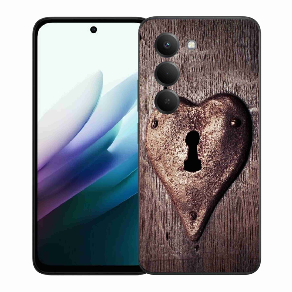 Gélový kryt mmCase na Xiaomi Redmi 15 4G/5G (171mm) - zámok v tvare srdca