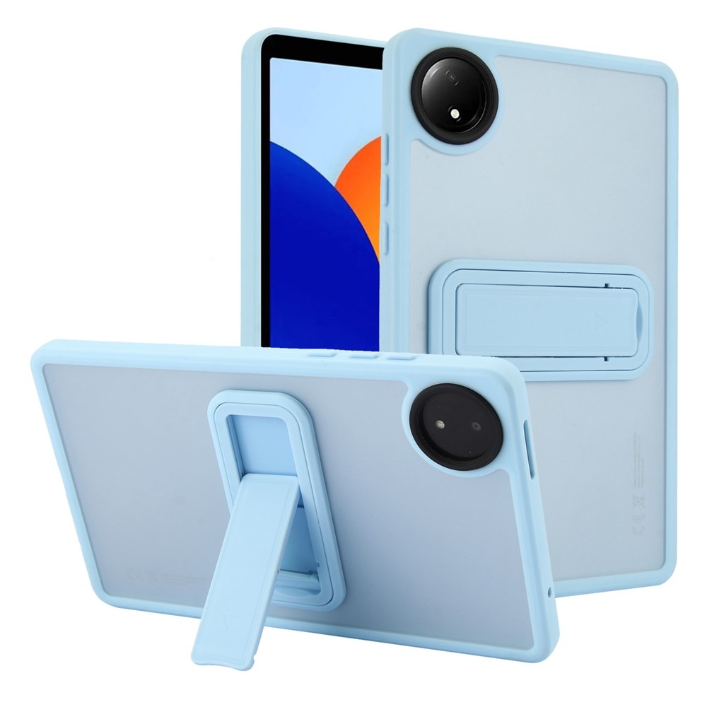 Skiny gélový obal s pevným chrbtom a výklopným stojanom na Xiaomi Redmi Pad SE 8.7 - svetlomodrý