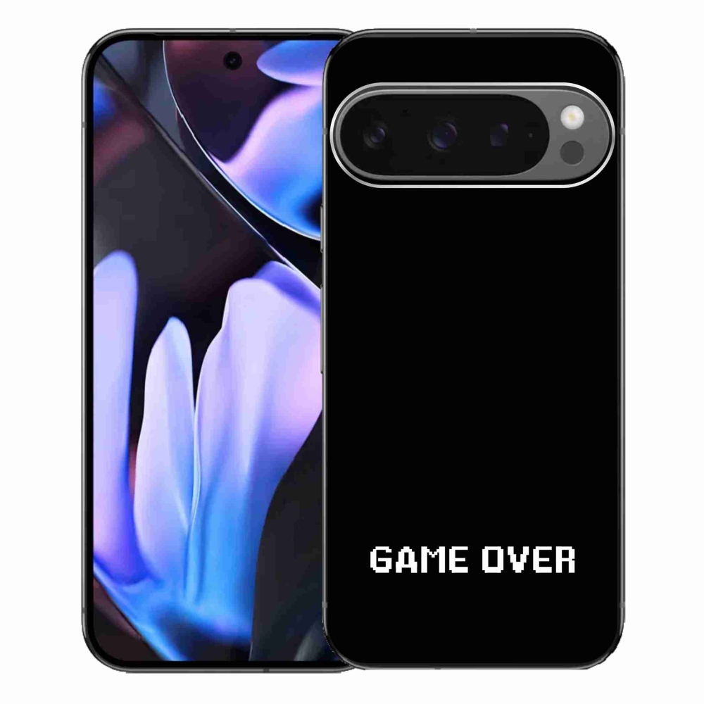 Gélový kryt mmCase na Google Pixel 9 Pro XL - game over čierne pozadie