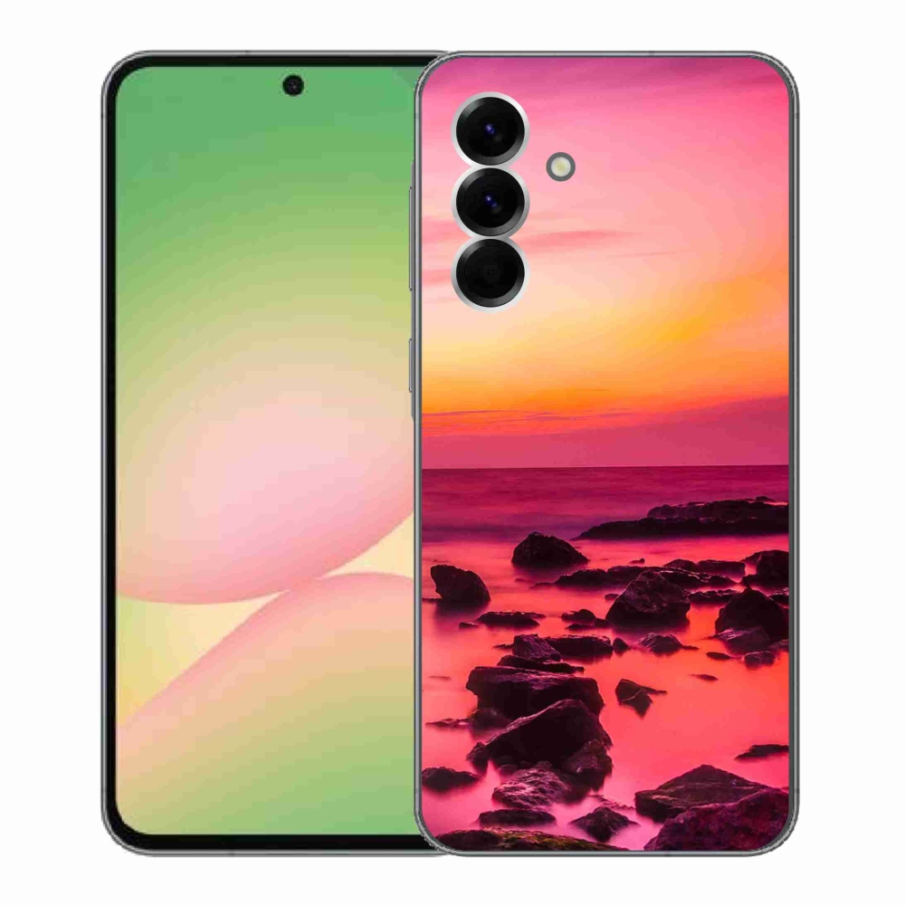 Gélový kryt mmCase na Samsung Galaxy A56 5G - more a žiara
