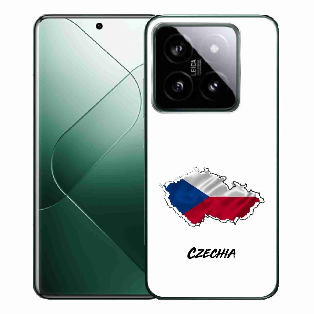 Gélový kryt mmCase na Xiaomi 14 Pro - Czechia biele pozadie