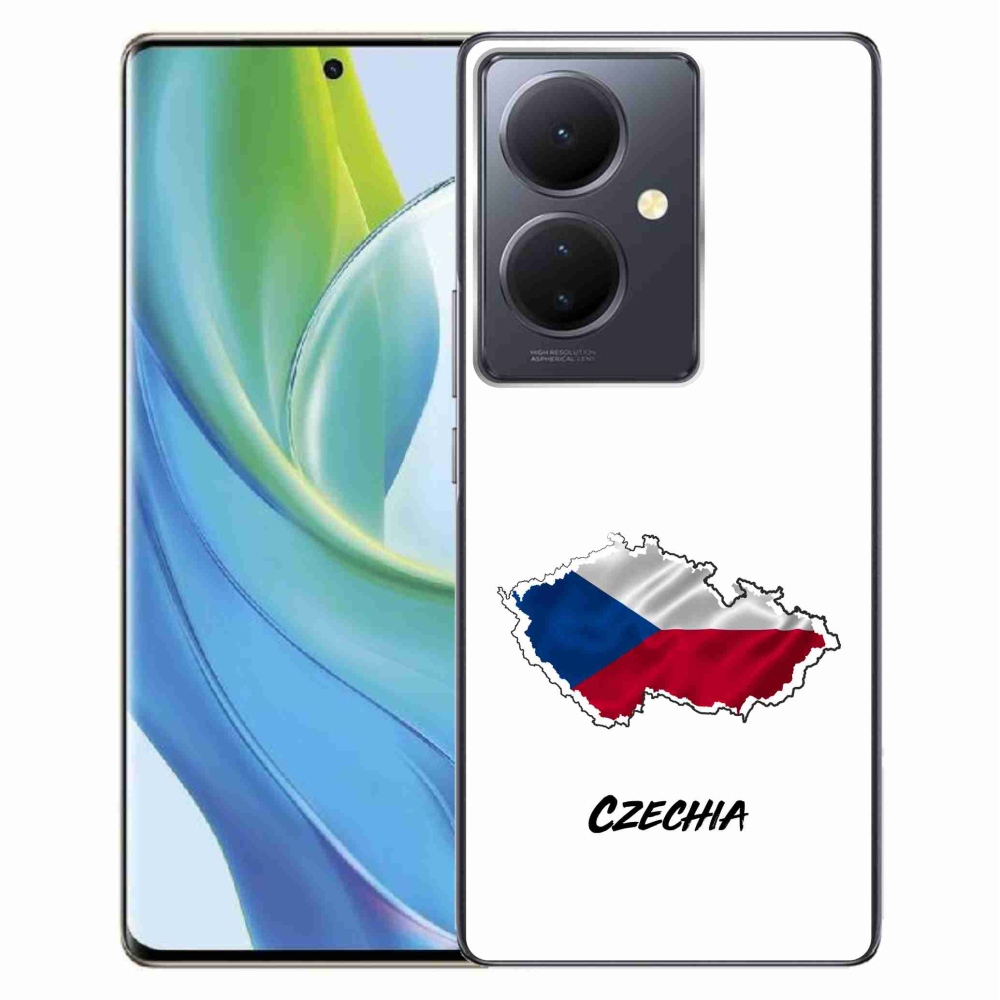 Gélový kryt mmCase na Vivo V29 Lite 5G - Czechia biele pozadie