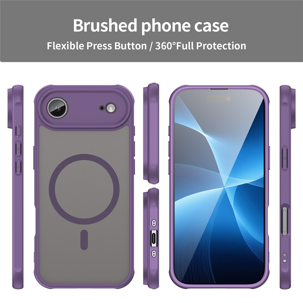 Case matný gélový obal s MagSafe na iPhone 17 Air - fialový