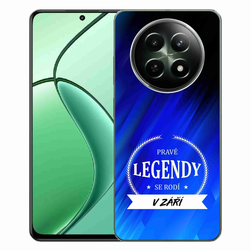 Gélový kryt mmCase na Realme 12 5G/12x 5G - legendy v septembri modré pozadie