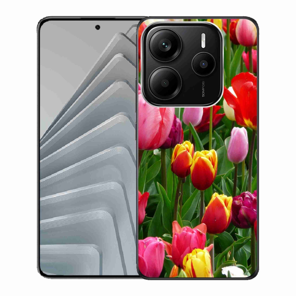 Gélový kryt mmCase na Xiaomi Redmi Note 14 5G - tulipány