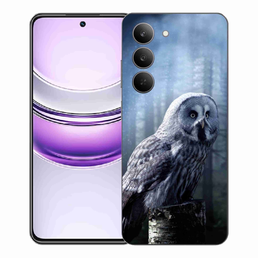 Gélový kryt mmCase na Realme 14x 5G - sova