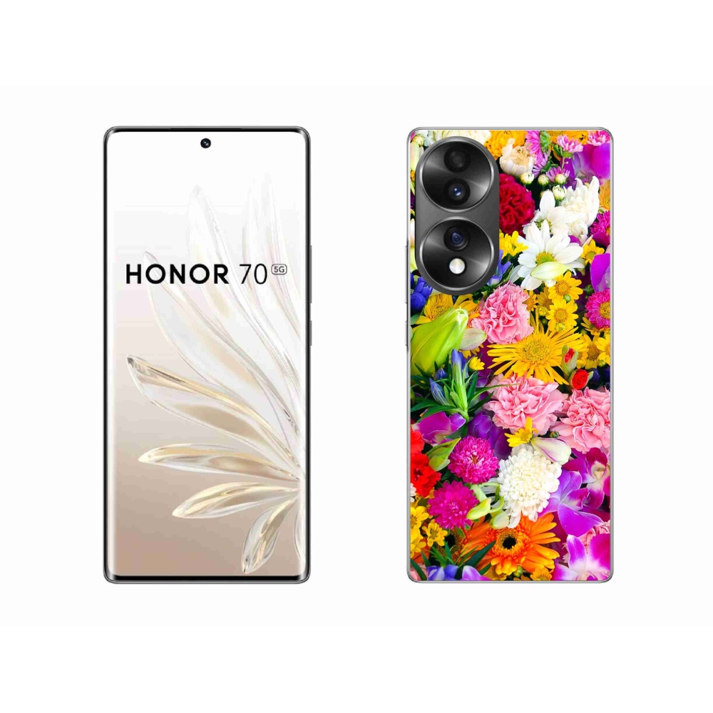 Gélový kryt mmCase na Honor 70 - kvety 12