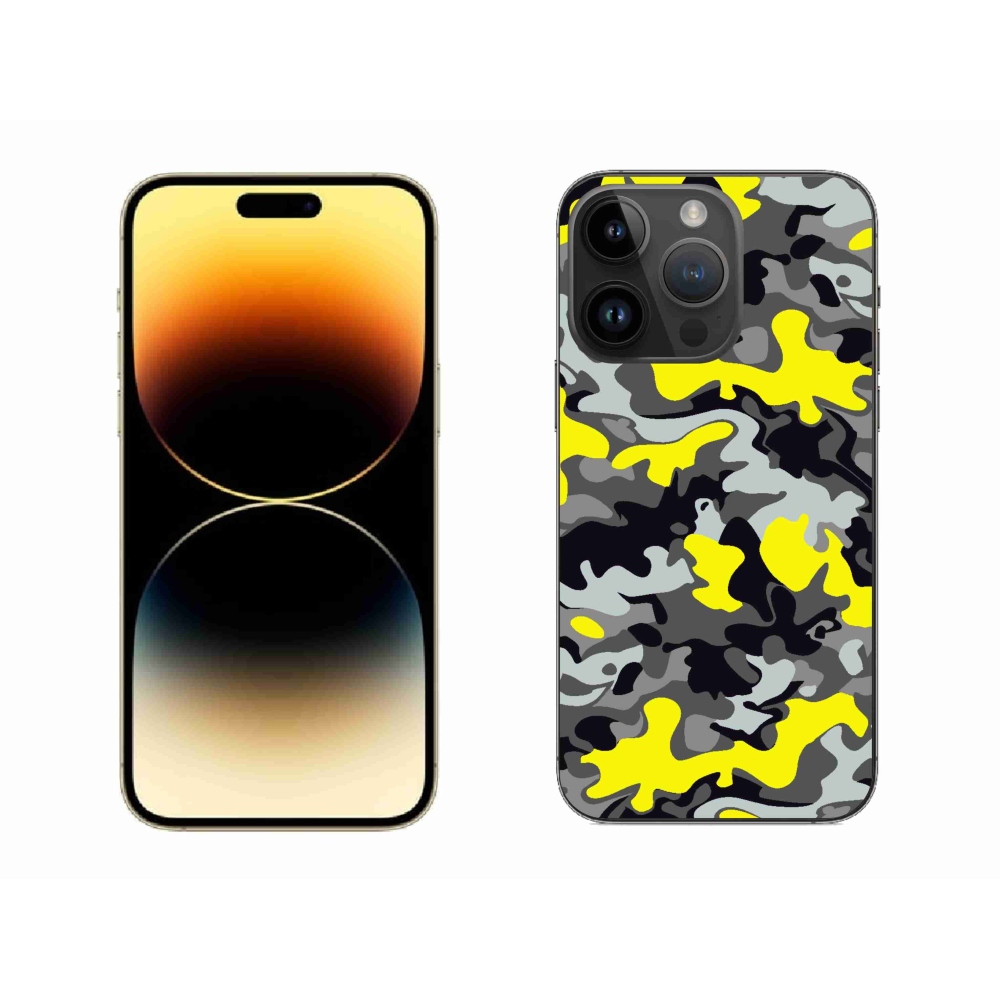 Gélový kryt mmCase na iPhone 14 Pro Max - maskáčový vzor 6