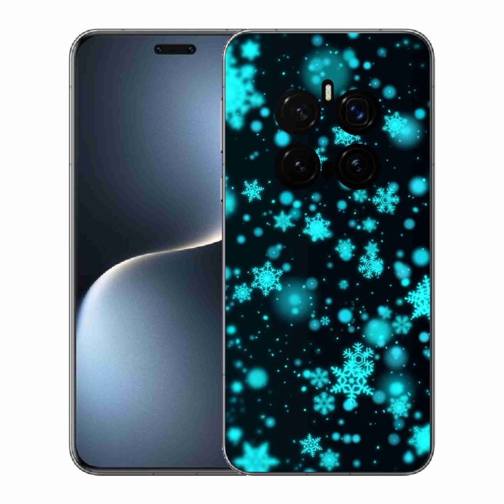 Gélový kryt mmCase na Honor Magic 7 Pro 5G - snehové vločky 1