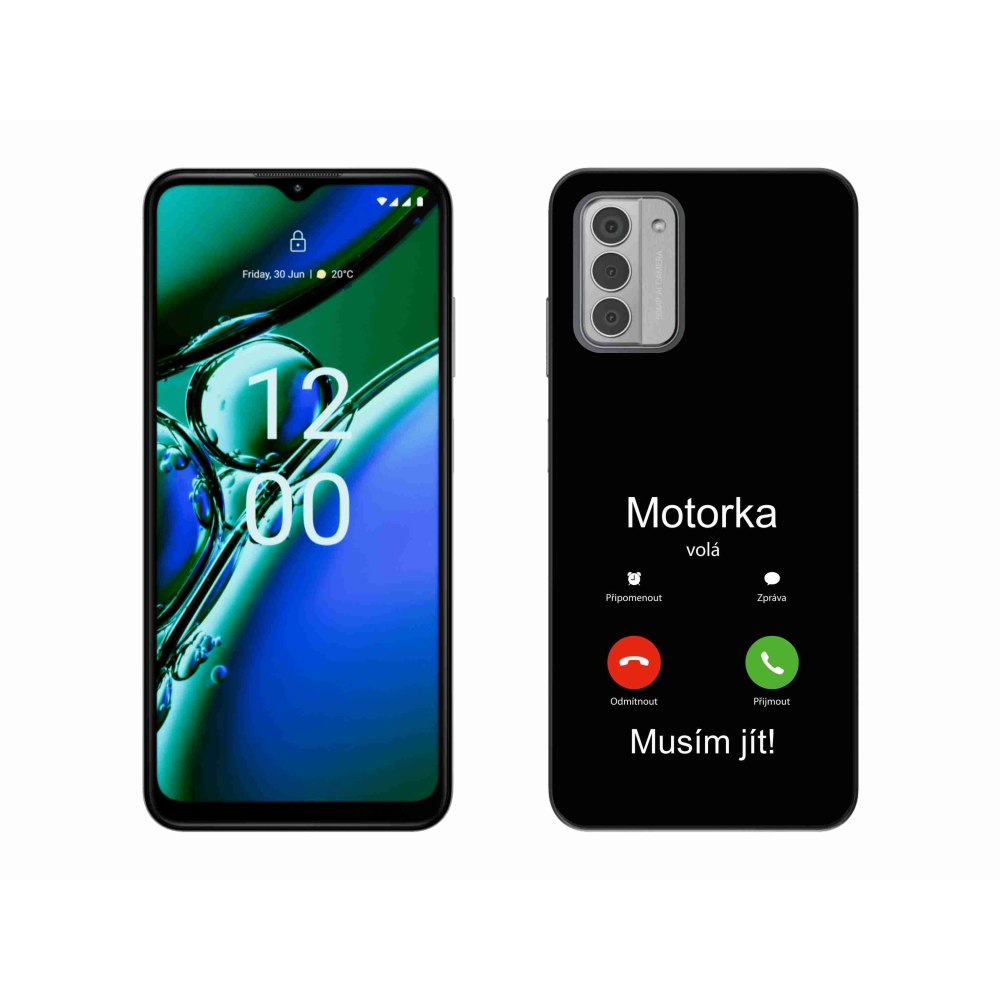 Gélový kryt mmCase na Nokia G42 - motorka volá čierne pozadie