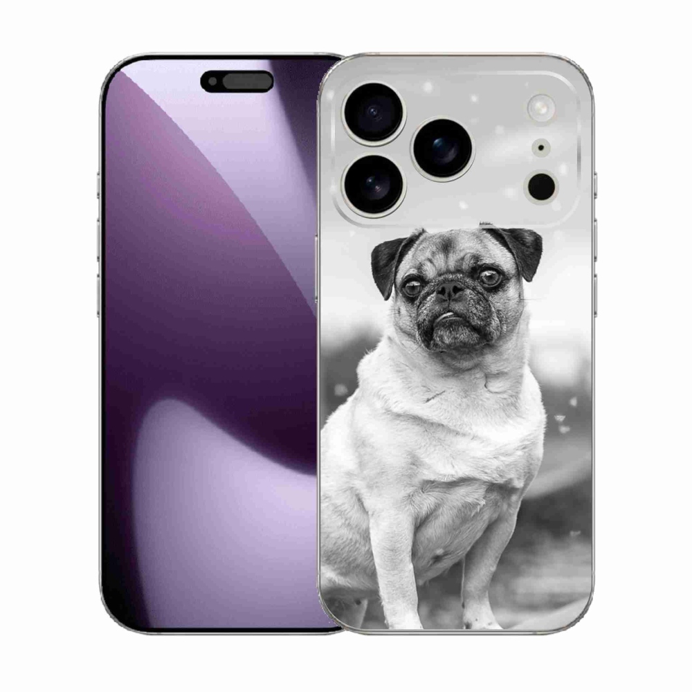 Gélový kryt mmCase na iPhone 17 Pro - mops